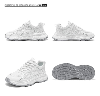 Ténis casuais de corrida para homem, primavera/verão, sola macia, antiderrapantes, respiráveis, para corrida ao ar livre, sapatos desportivos Joker para jovens