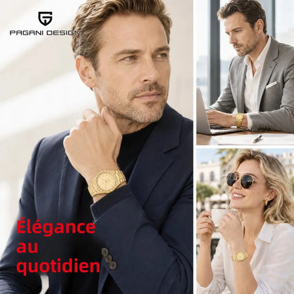 PAGANI DESIGN 2026 New 7mm Fashion Men's V2 Quartz Watch 10Bar Waterproof Stainless Steel Sapphire C3 reloj hombre Watches male