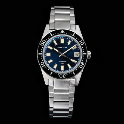 62MAS Diver Men Watch 38mm Original Sapphire Glass Nh35 Automatic Mechanical Waterproof Luminous Date Ceramic Bezel 200M Pro v3