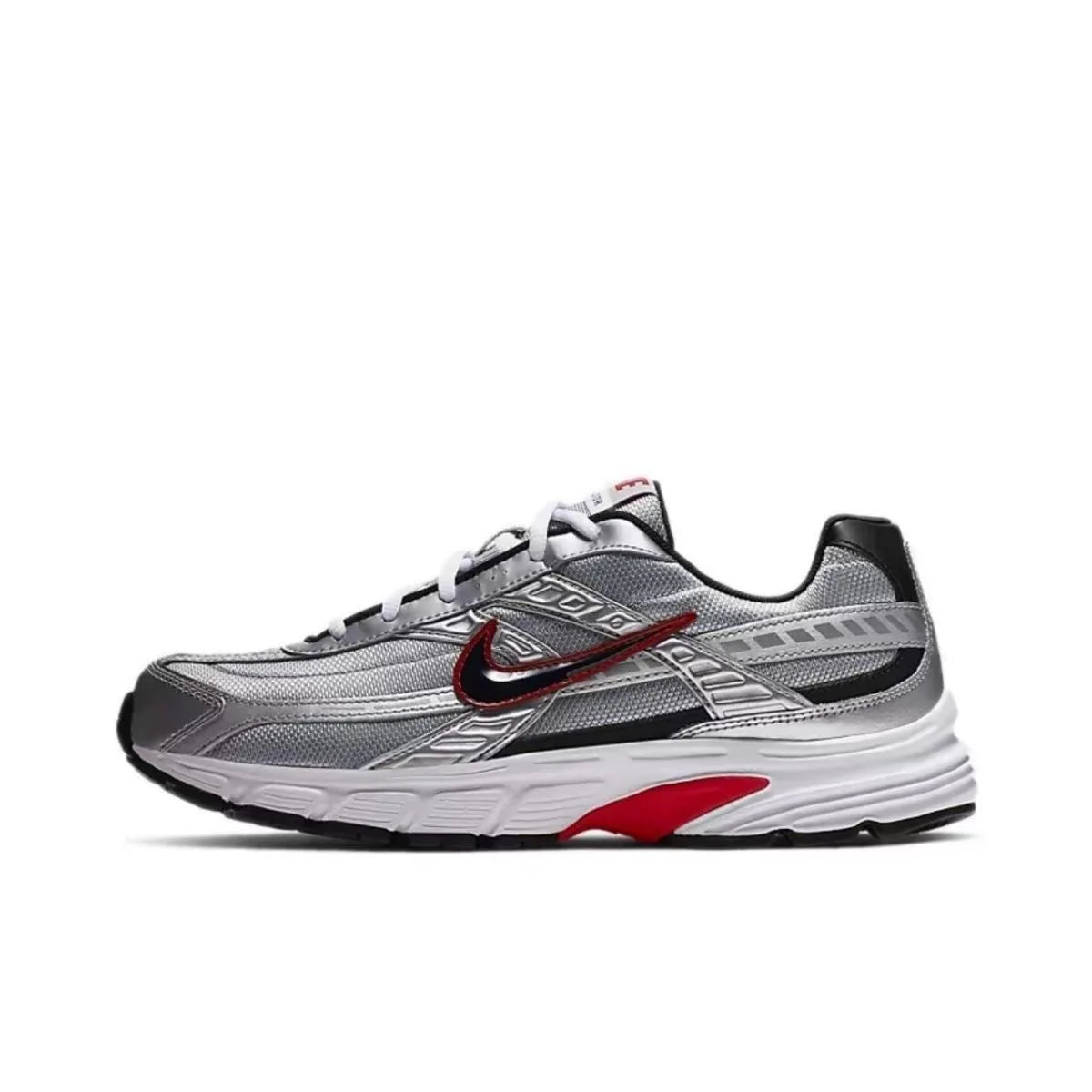 Nike Initiator Fashionable and Trendy Wear-Resistant Breathable Low-Top Casual Urban Commuting Running Shoes Men's Black Silver