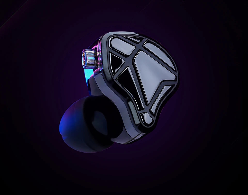 KZ Axas Gaming Earbuds Wired IEM HiFi Bass Headphones with Microphone, FPS Gaming Earphones, KZ Axas In-Ear Monitor Earbuds for PC Mobile & Console Gaming