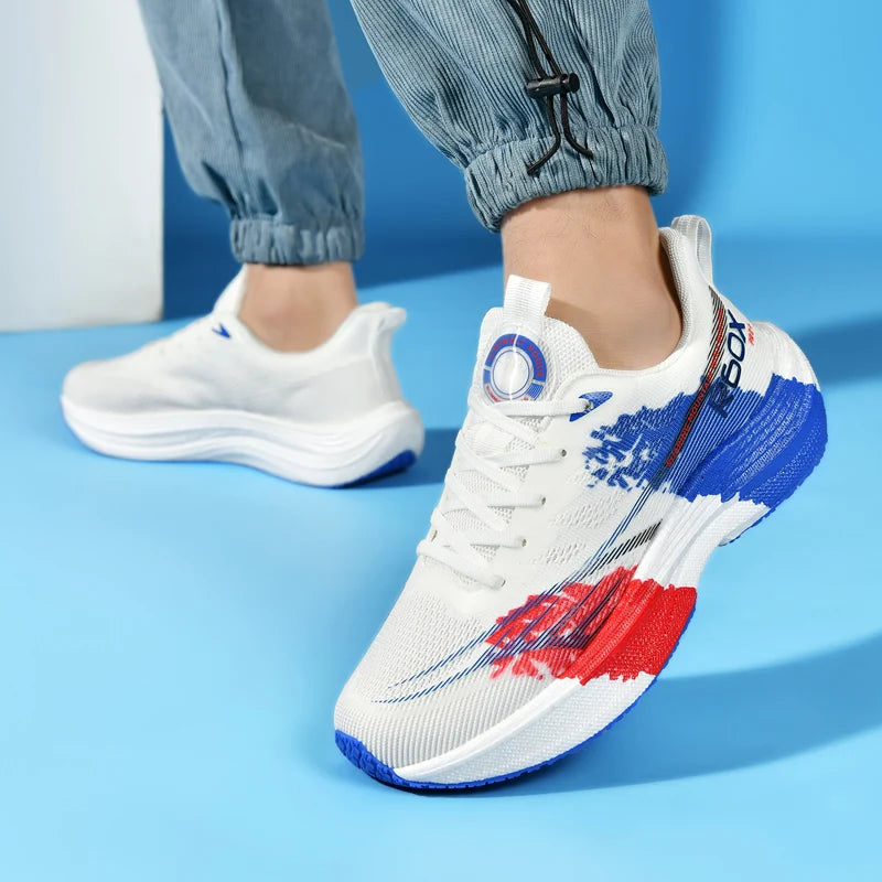 Muške tenisice za trčanje od prozračne mrežice, udobne tenisice na vezanje za maraton, sport, ležerno nošenje i tenis, velikih veličina, trendi sneakers za muškarce
