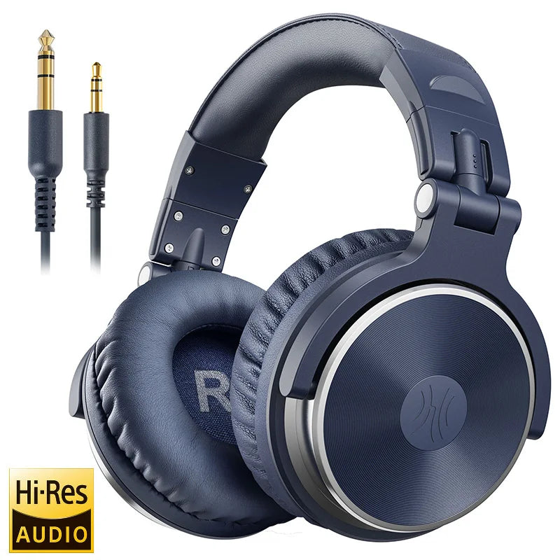 OneOdio Over Ear Headphones HiFi Studio DJ Headphones Wired Gaming Headset with Mic, Professional Monitor Headphones for PC, Phone & Music Production