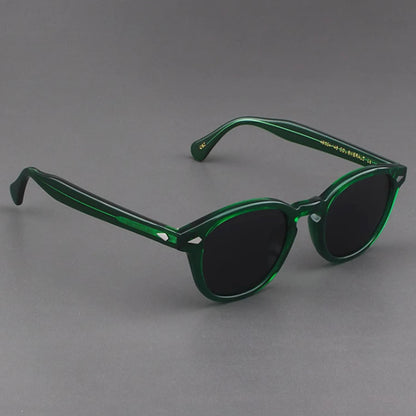 Polarized Sunglasses Men Women Johnny Depp Lemtosh Style Sun Glasses Retro Round Acetate Frame UV400 Lens Oculos