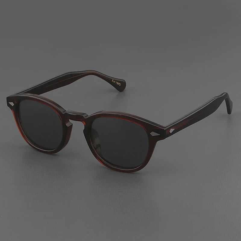 Polarized Sunglasses Men Women Johnny Depp Lemtosh Style Sun Glasses Retro Round Acetate Frame UV400 Lens Oculos