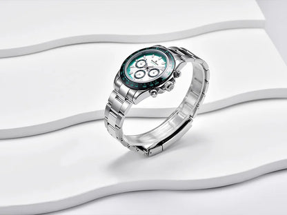 RollsTimi Herrenuhren – luxuriöse mechanische Herrenuhr mit Saphirglas, Kalender, Wochentagsanzeige, Edelstahl und Wasserschutz