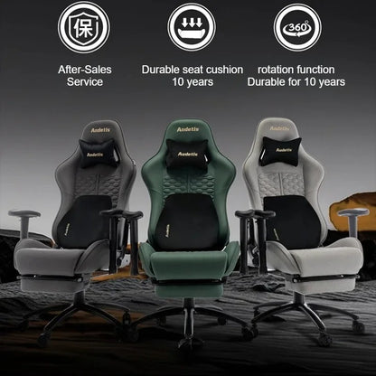 Office Ergonomic Gaming Chair Computer Desk Chair with Armrests, Comfortable Ergonomic Gaming Chair for Home Office, Bedroom & Gaming Room, Technology Fabric Executive Chair