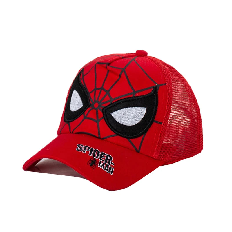 HotToys Spiderman Baseball Cap Boys Grils Hats Superhero Peripheral Cosplay Props Childrens Gift Sunhat Fashion Accessory 3-7y
