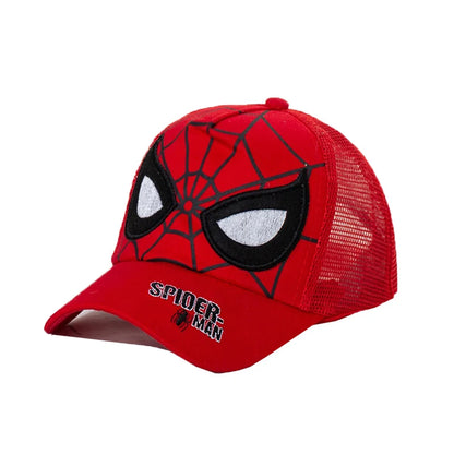 HotToys Spiderman Baseball Cap Boys Grils Hats Superhero Peripheral Cosplay Props Childrens Gift Sunhat Fashion Accessory 3-7y