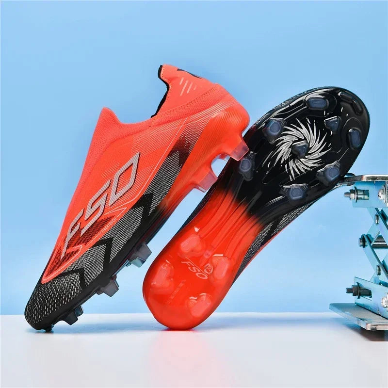 Nouvelles chaussures de football pour hommes, chaussures de futsal antidérapantes pour matchs en extérieur, chaussures de soccer ultralégères, chaussures de sport de haute qualité, chaussures à cheville haute et respira