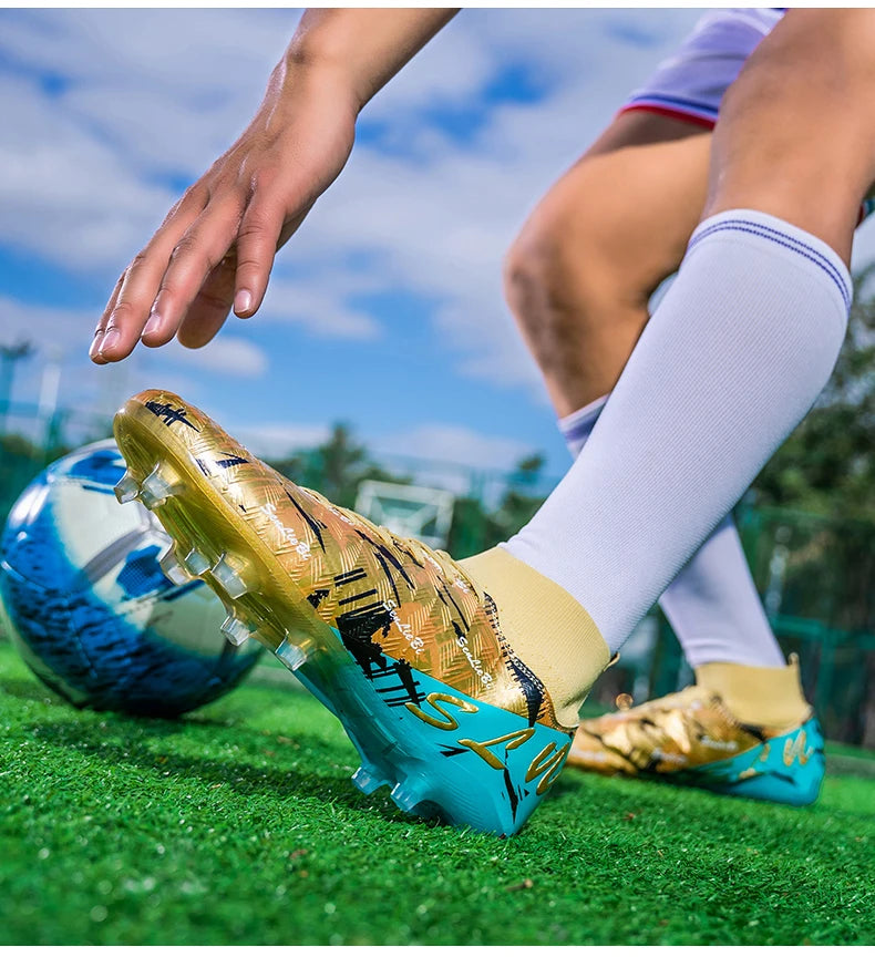 Brand Fashion Football Sneakers for Men Women Professional Field Boot Big Size 46 Long Spikes Soccer Cleats Men botas de futbol