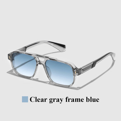 Retro 2026 Transparent Frame Sunglasses for Men and Women luxury brand designer UV400 Protection, Stylish for Driving & Outdoors