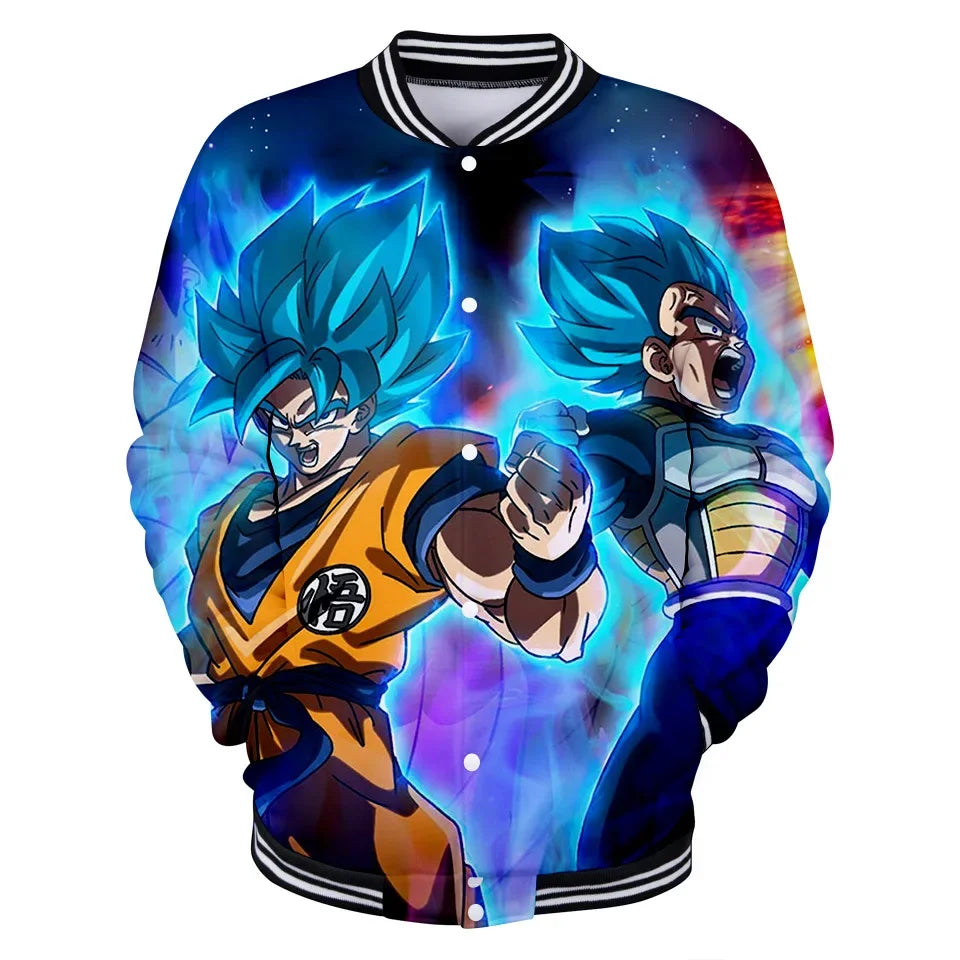Dragon Ball Goku Kid Men Zipper Hoodie Cartoon Japan Style Anime Women Sweatshirt 2025 New Fashion Children Jackets Coat, Produit gaming premium Fraquane