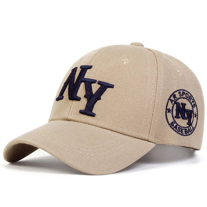 Unisex Letter Embroidery Baseball Caps Spring and Autumn Outdoor Adjustable Casual Hats Sunscreen Hat Sports Cap