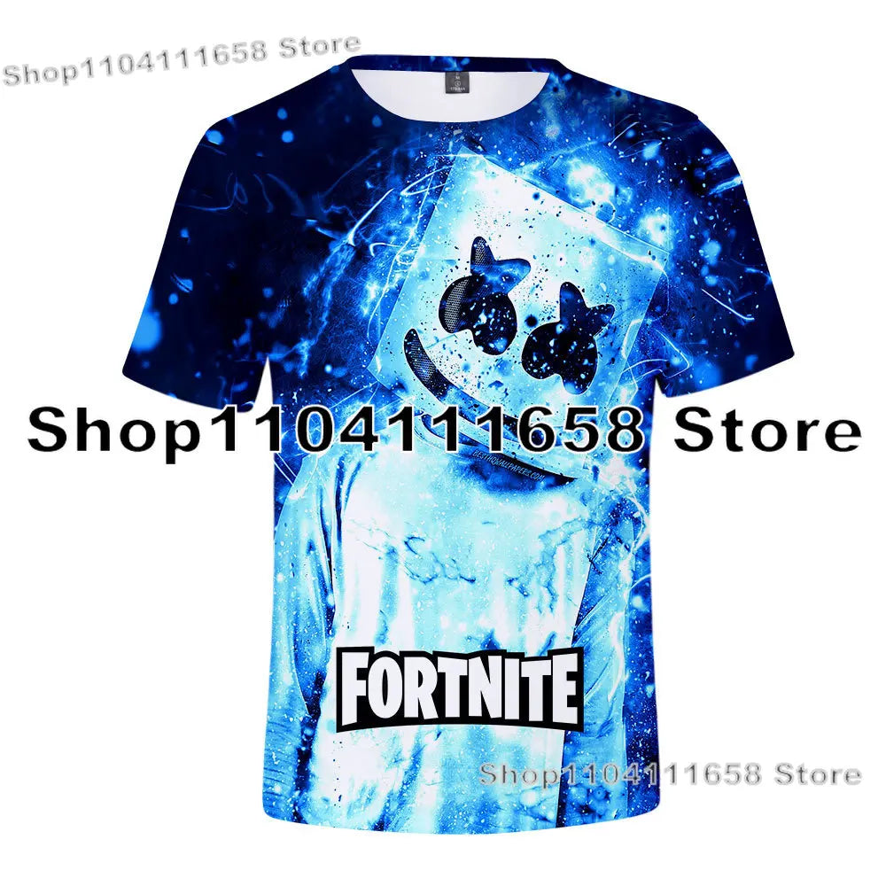 Banana Peely -T-paita, naisten T-paita, lasten F-Fortnite T-paita, 3D-painettu miesten Battle Royale -pelipaita, kesätoppi, syntymäpäivälahja