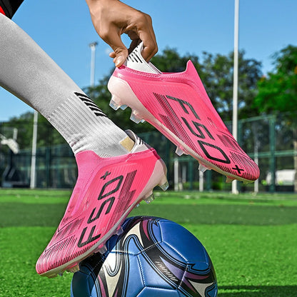 Chaussures de football F50 pour hommes, crampons d'entraînement rapides, chaussures de football antidérapantes pour extérieur, Chuteira Campo 35-45