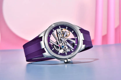PAGANI DESIGN herreur – Luksuriøst mekanisk ur med automatisk optræk, af typen »skelet« (med synligt urværk), udstyret med en tourbillon, safirglas med antirefleksbehandling, vandtæt og selvlysende.