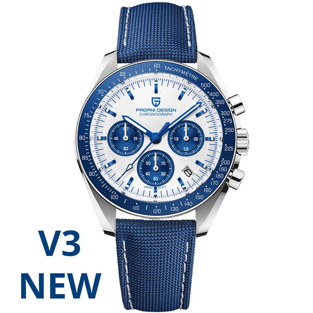 2026 New PAGANI DESIGN Mens Watches Panda Moon Watch Luxury Quartz Watch For Men Automatic Date Sport Chronograph Wristwatch Men
