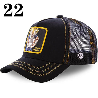 Dragon Ball Anime Character Printed Baseball Cap For Men And Women Hip Hop Hat Truck Driver Mesh Hat Summer Outdoor Sunshade