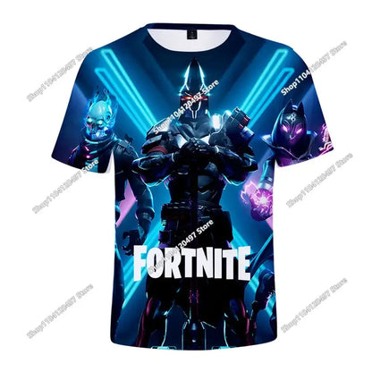 Коледна 3D тениска Fortnite Tees Battle Royale, стрийтуеър за деца, Victory Game, мъже и жени, Harajuku тениска, тийнейджърски дрехи