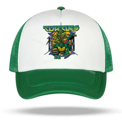 Teenage Mutant Ninja Turtles Baseball Cap Embroidered Cartoon Anime Print Hats Duck Tongue Hat Nethats Sun Visor Headgear Gifts