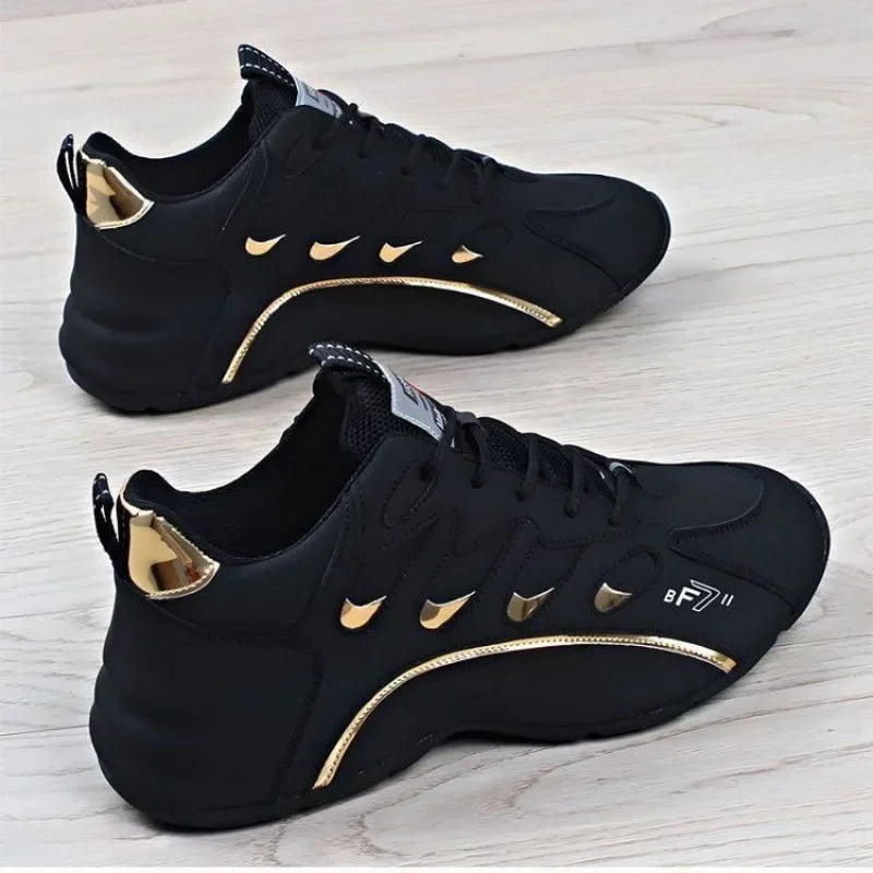 Ténis casuais para homem, leves, macios e respiráveis, vulcanizados, em couro macio, Zapatillas De Mujer