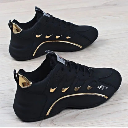 Ténis casuais para homem, leves, macios e respiráveis, vulcanizados, em couro macio, Zapatillas De Mujer