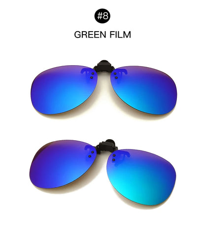 Pilot Polarized Sunglasses Clips Glasses Clip Driving Night Vision Eyeglasses UV400 Outdoor Shades Definition Sun Glasses Clips