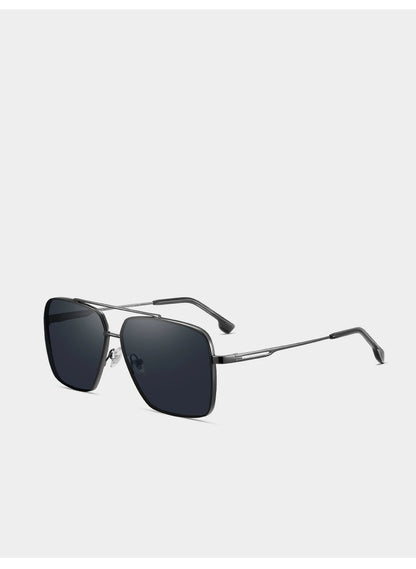 CAPONI Nylon Polarized Sunglasses For Men Square Driving Fashionable Alloy Shades Anti-Glare UV400 Protection Sun Glasses CP1325