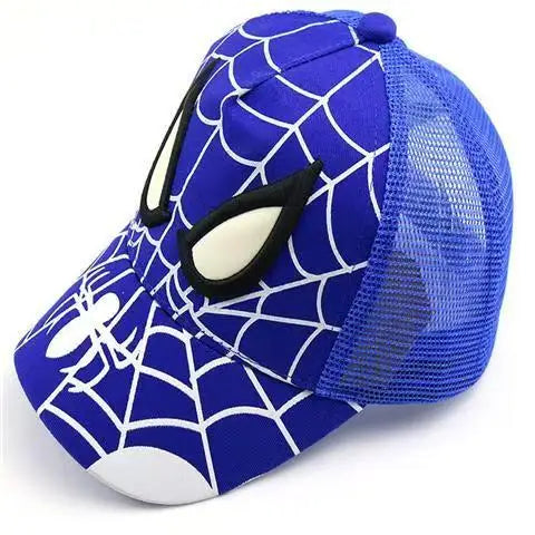 Boys' Spider-Man skin-friendly, breathable, sweat-absorbing baseball cap, mesh cap, cap with visor, sun hat