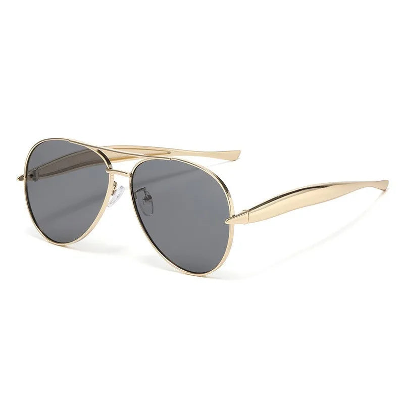 High-end Quality Metal Sunglasses - Fashionable, Retro Pilot-style Sunglasses - Uv-protective Sun Glasses - 7508