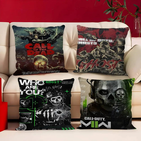 Game C-call Of D-duty -tyyny, anime-tyyny, sohvan ja sängyn päätyyny, tyynynpäällinen, koristetyynynpäällinen 45x45 Cm, muodikas