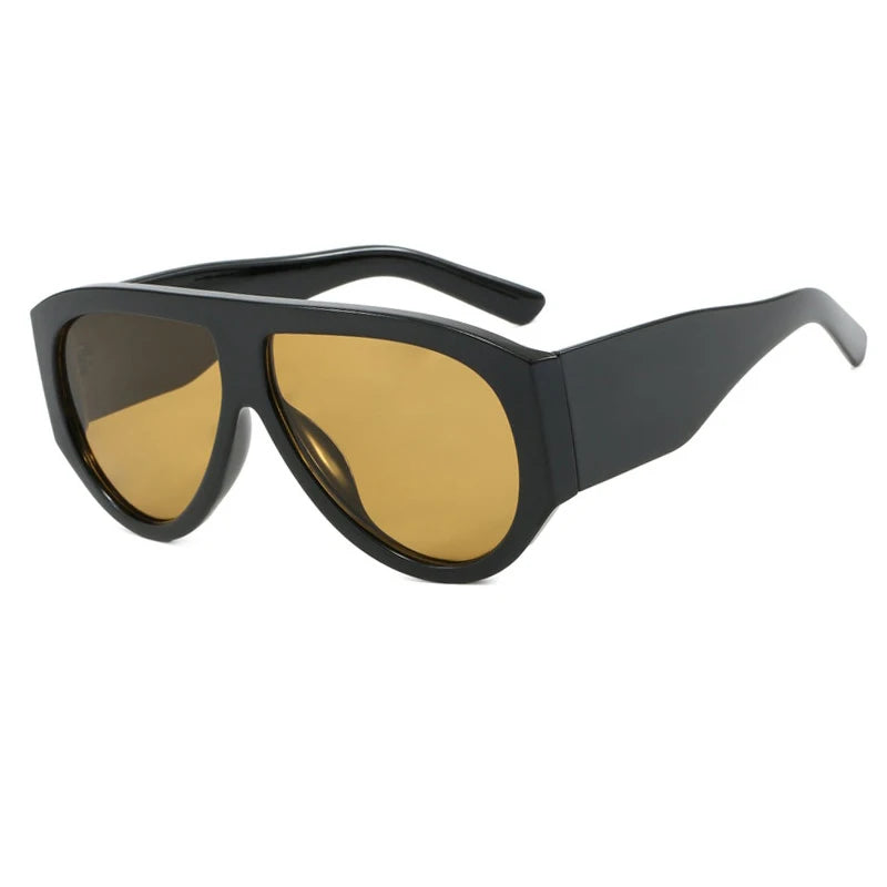 Luxury Pilot Oversized Sunglasses Women Brand Designer Big Frame Gradient Sun Glasses Fashion Goggle Shades Oculos De Sol