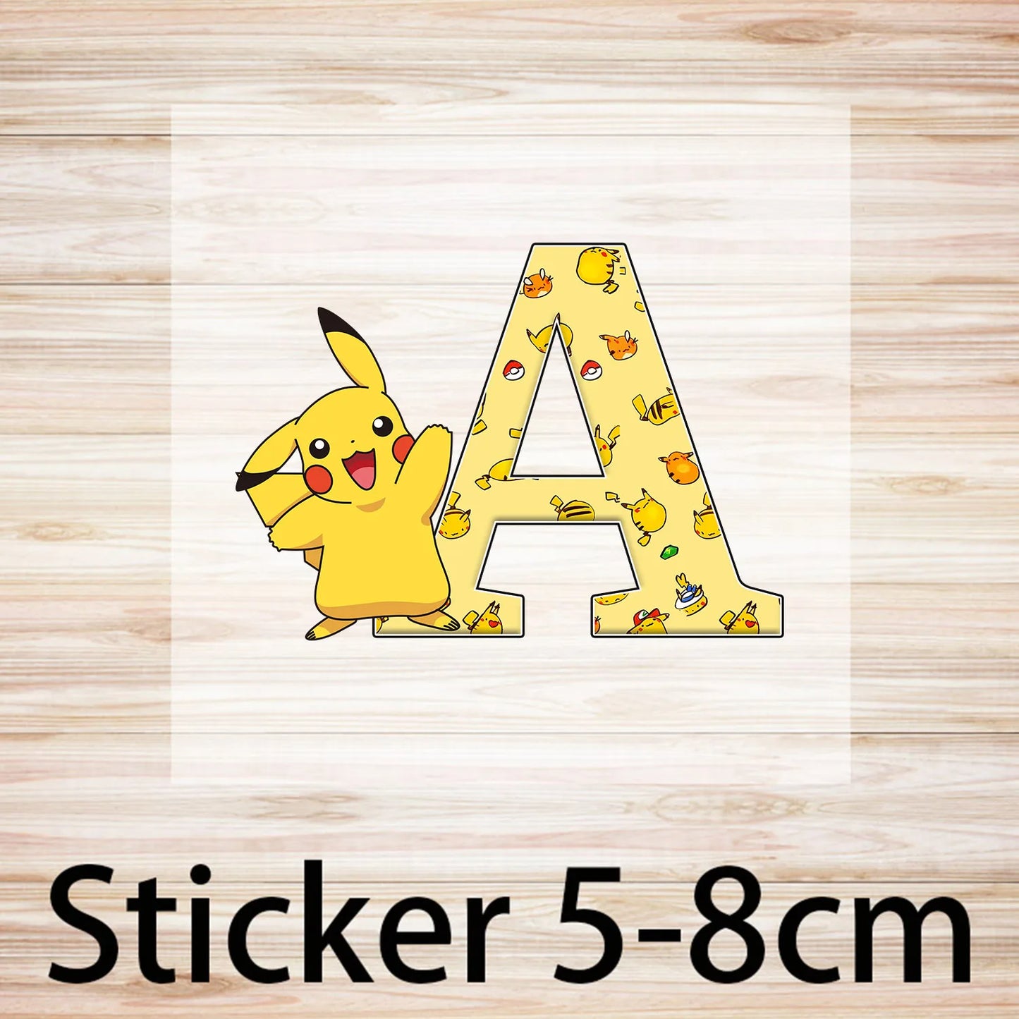 Pokemon Pikachu Peaked Cap Cartoon A-Z Letter Baseball Caps Fashion Summer Breathable Mesh Hat Parent-child Hat Peacoat Kid Gift