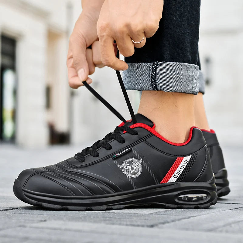 Chaussures de sport pour hommes grande taille respirant confortable résistant à l'usure Snekaers semelle souple chaussures de course plates décontractées pour homme