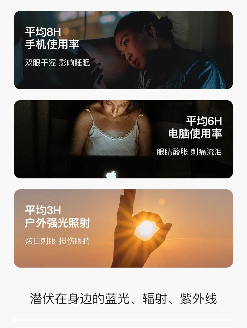 Night Vision Retro Square Women Anti Blue Light Sunglasses UV400 Men Computer Game Anti Radiation Red Orange Sleep Lens Eyewear
