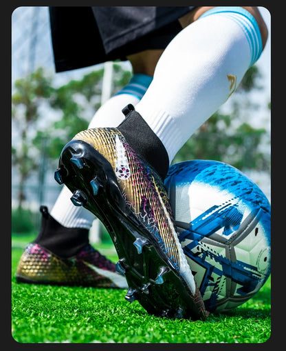 Chaussures de football coordonnantes pour hommes et femmes, chaussures de football professionnelles pour enfants, chaussures de football athlétiques en plein air, TF, FG