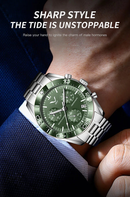 New 007 Specht&Sohne Sports Watches For Men Top Brand Luxury Steel Wrist Watch Fashion Japan VK68 Chronograph Relogio Masculino