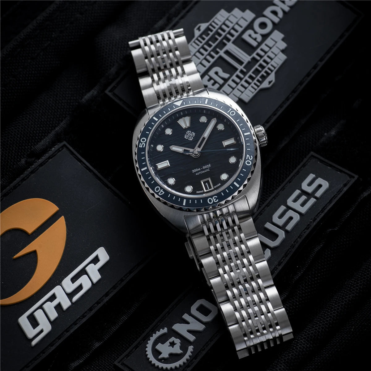 IXDAO IPOSE 2026 New Men's Automatic Mechanical Watch Poseidon Pattern Diving Watch 20Bar Stainless Steel BWG-9 reloj hombre