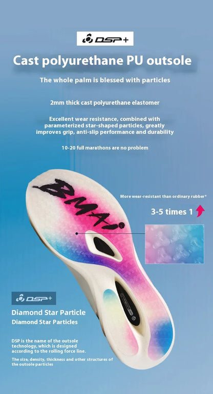 BMAI New 42KM Marathon heren- en damessportschoenen, dempende hardloopschoenen, ademende sportschoenen voor vrouwen, designer sportschoenen voor mannen