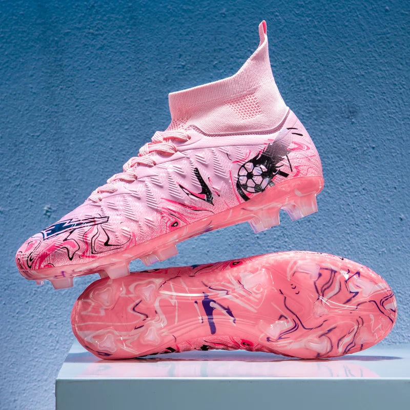 Nouvelles chaussures de football professionnelles pour hommes, chaussures de football antidérapantes, unisexes, respirantes, chaussures de futsal, nouvelles chaussures à crampons, livraison directe, ultralégères