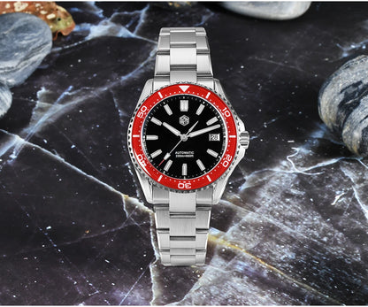 San Martin 2025 New Enamel Dial Full Luminous 39mm Dive Watch Luxury Men Watch NH35 Automatic Mechanical Waterproof 200m SN0129