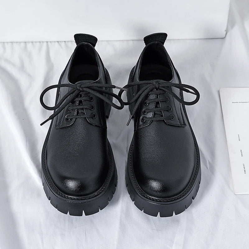 White Lace-up Oxford Shoe Men Fashion Men's Leather Sneakers Breathable Casual Loafers Shoes Mens Designer Men Comfortable Shoes