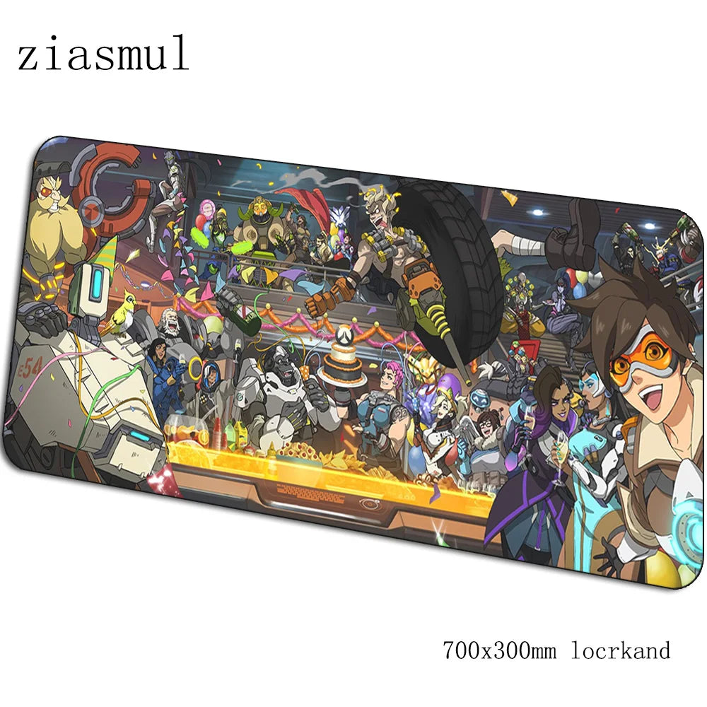 Mouse pad gamer Overwatch, superb mousepad gaming 70x30cm pentru PC și notebook, covoraș de birou pentru mouse, jocuri, design estetic, covoraș gamer, gamepad