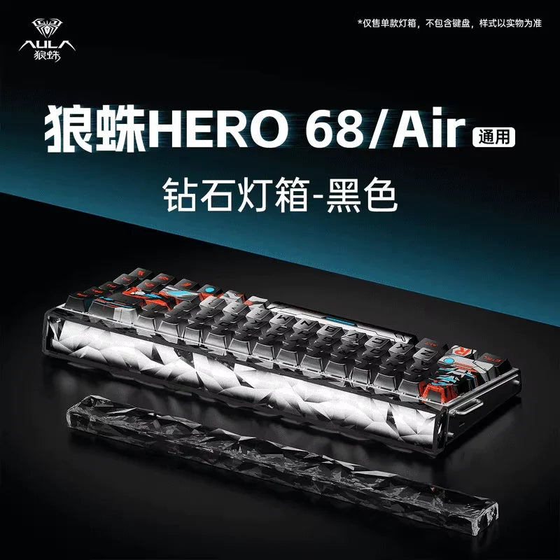 Nuevo AULA HERO 68HE/ULTRA Kits sticker: teclado gaming con interruptores magnéticos y accesorios para teclado mecánico personalizado con cable para e-sport