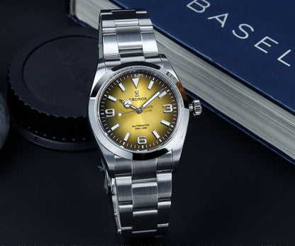 Cronos Luxury Men Watches 36mm Explore Climbing Series Couples Sport Watch NH35 PT5000Unisex Automatic Mechanical Watch 10Bar