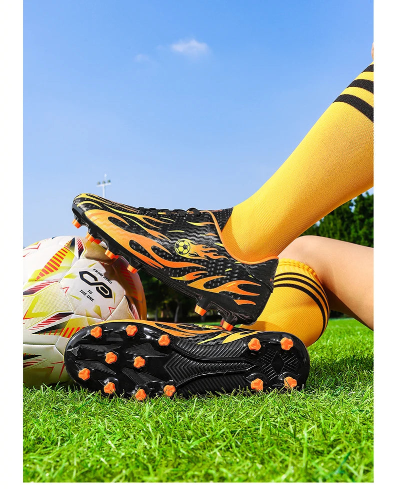 Chaussures de football pour étudiants, chaussures de sport professionnelles pour entraînement sur gazon, antidérapantes, respirantes et confortables pour le football en salle