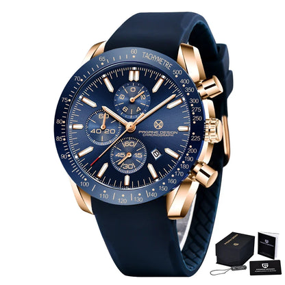 PAGANI DESIGN 45MM 2026 Herren-Quarzuhr 30M wasserdicht Luxus-Business Edelstahl Relogio Masculino 5140