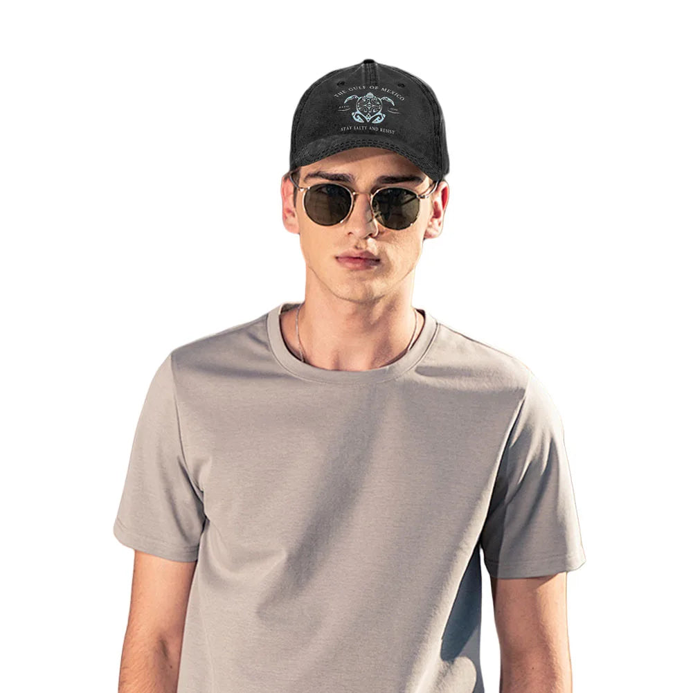 Washed Cotton Baseball Cap Retro Golf Dad Hat Adjustable Cotton Hat Trucker Cap Outdoor Sports Sun Hat for Men Women Unisex