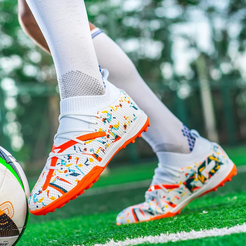Turf voetbalschoenen Professionele voetbalschoenen voor heren Ademende mesh Jeugdvoetbalschoenen Antislip herensneakers Society Chuteira